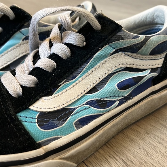 Vans Old Skool BLUE FLAMES - Picture 2 of 5
